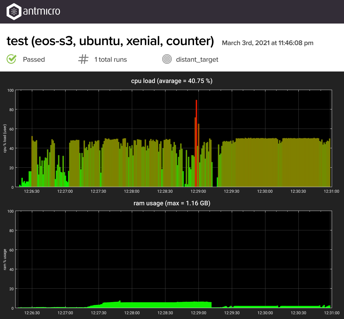 Runner’s resource utilization